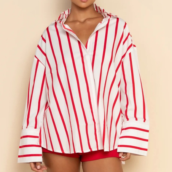 Elce swim reverie red stripe shirt - Picture 1 of 6